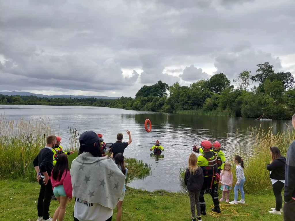 Water safety demonstration at Blair Drummond Safari Park