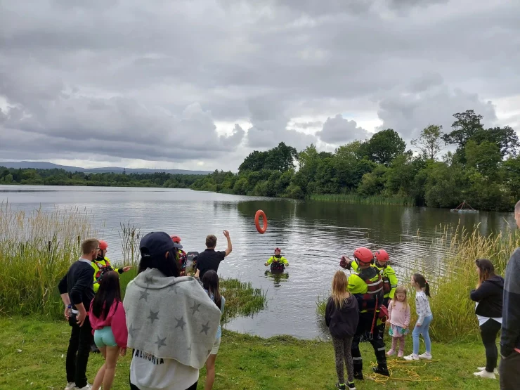 Water safety demonstration at Blair Drummond Safari Park