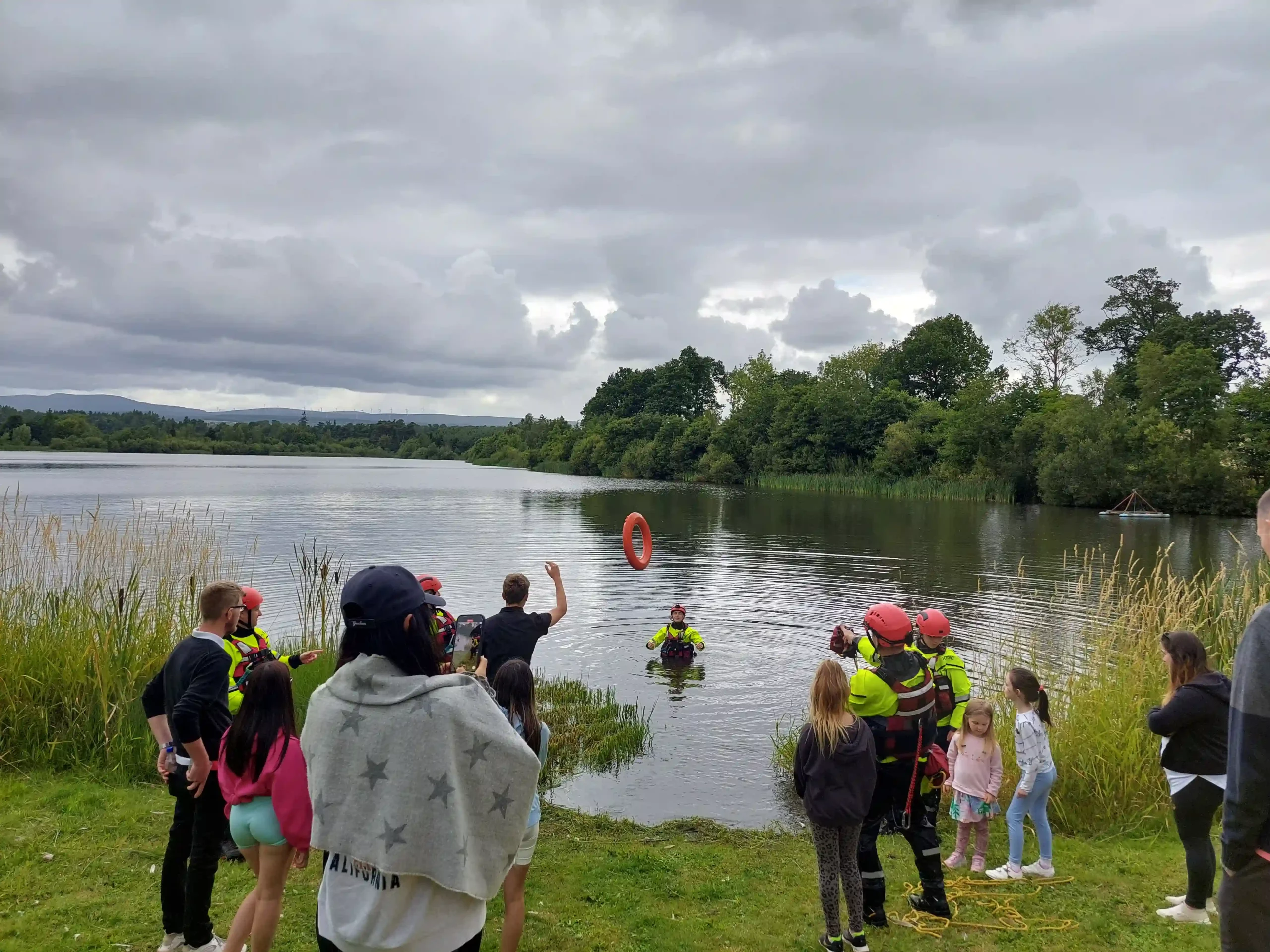 Water safety demonstration at Blair Drummond Safari Park